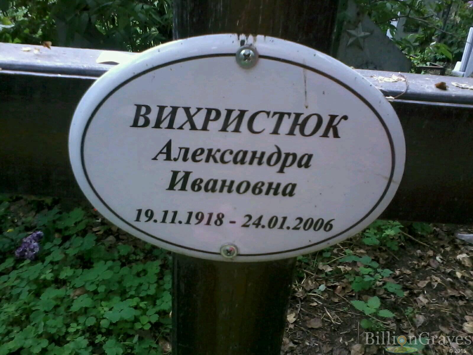Вихристюк Александра Ивановна