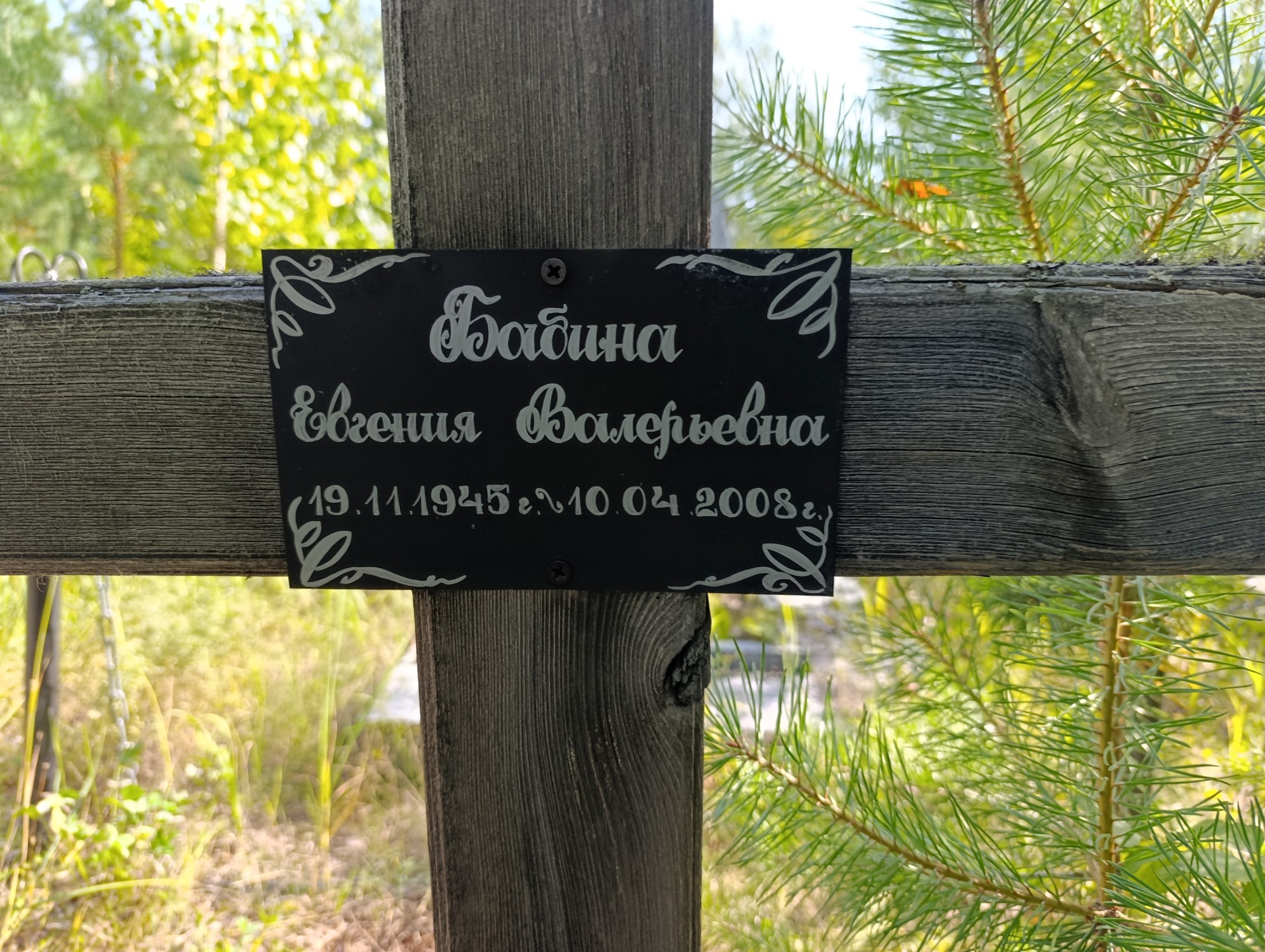 Бабина Евгения Валерьевна