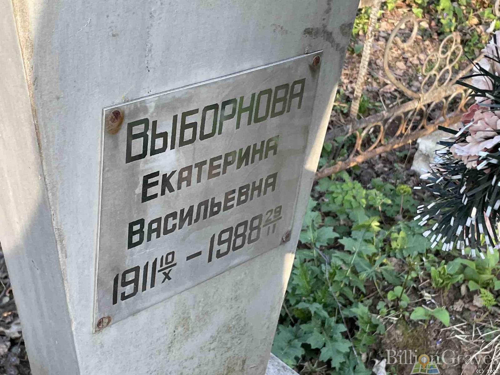 Выборнова Екатерина Васильевна