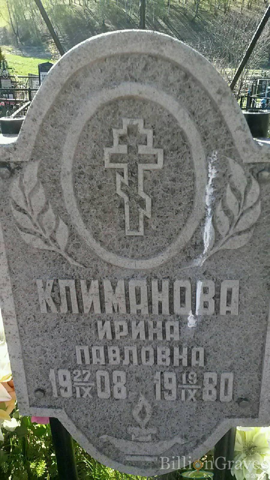 Климанова Ирина Павловна