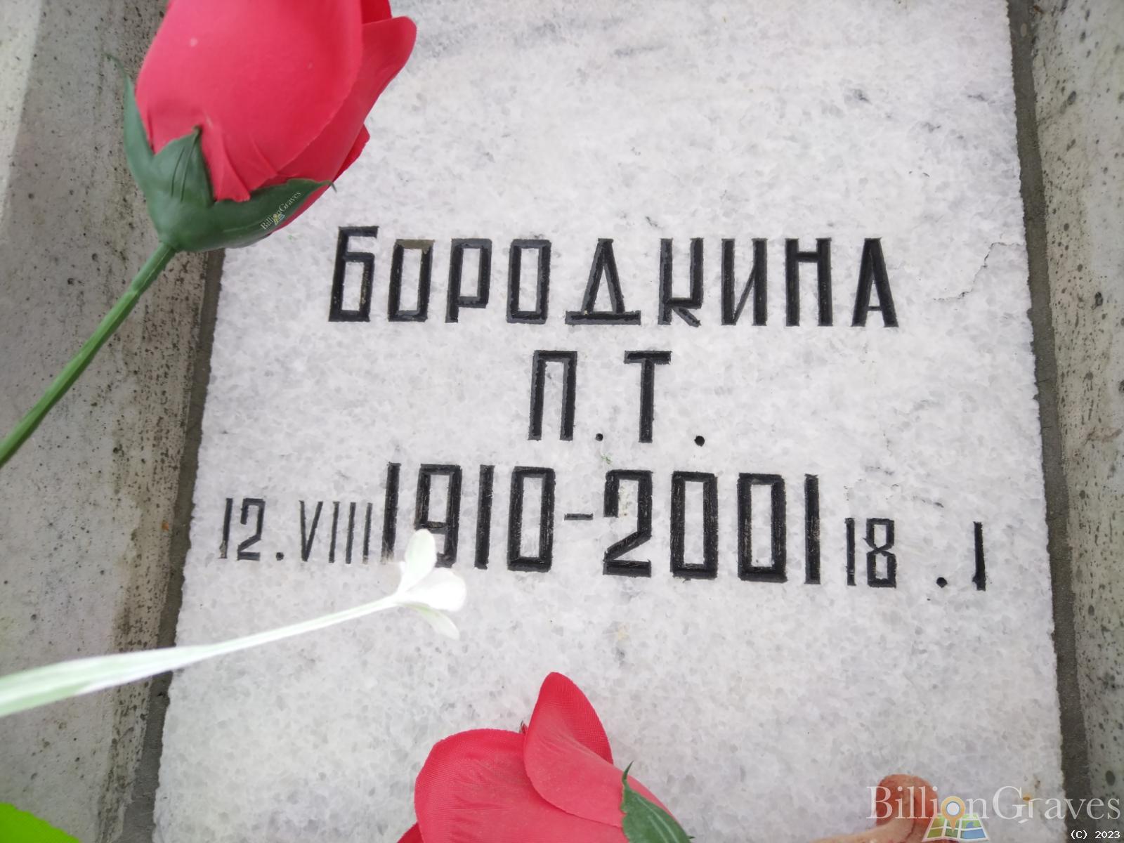 Бородина П. Т.