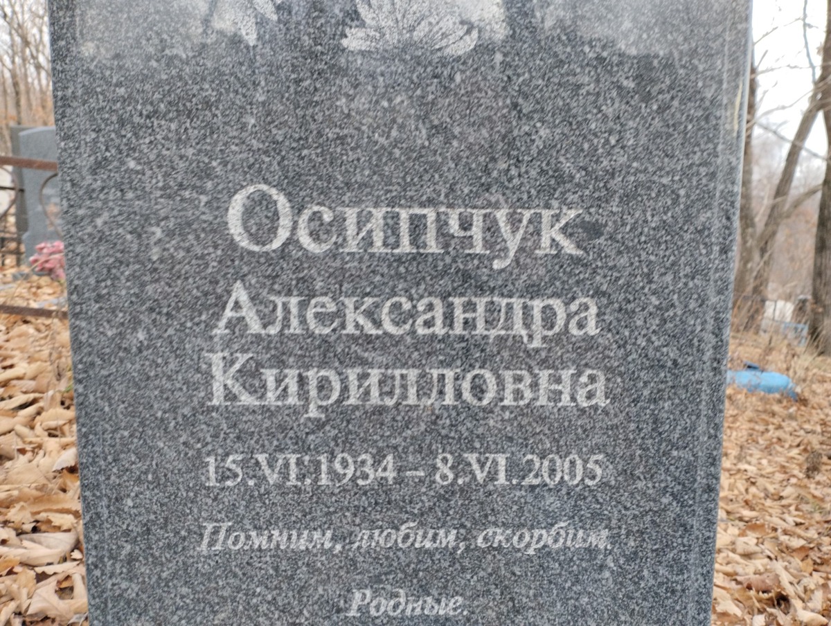 Осипчук Александра Кирилловна