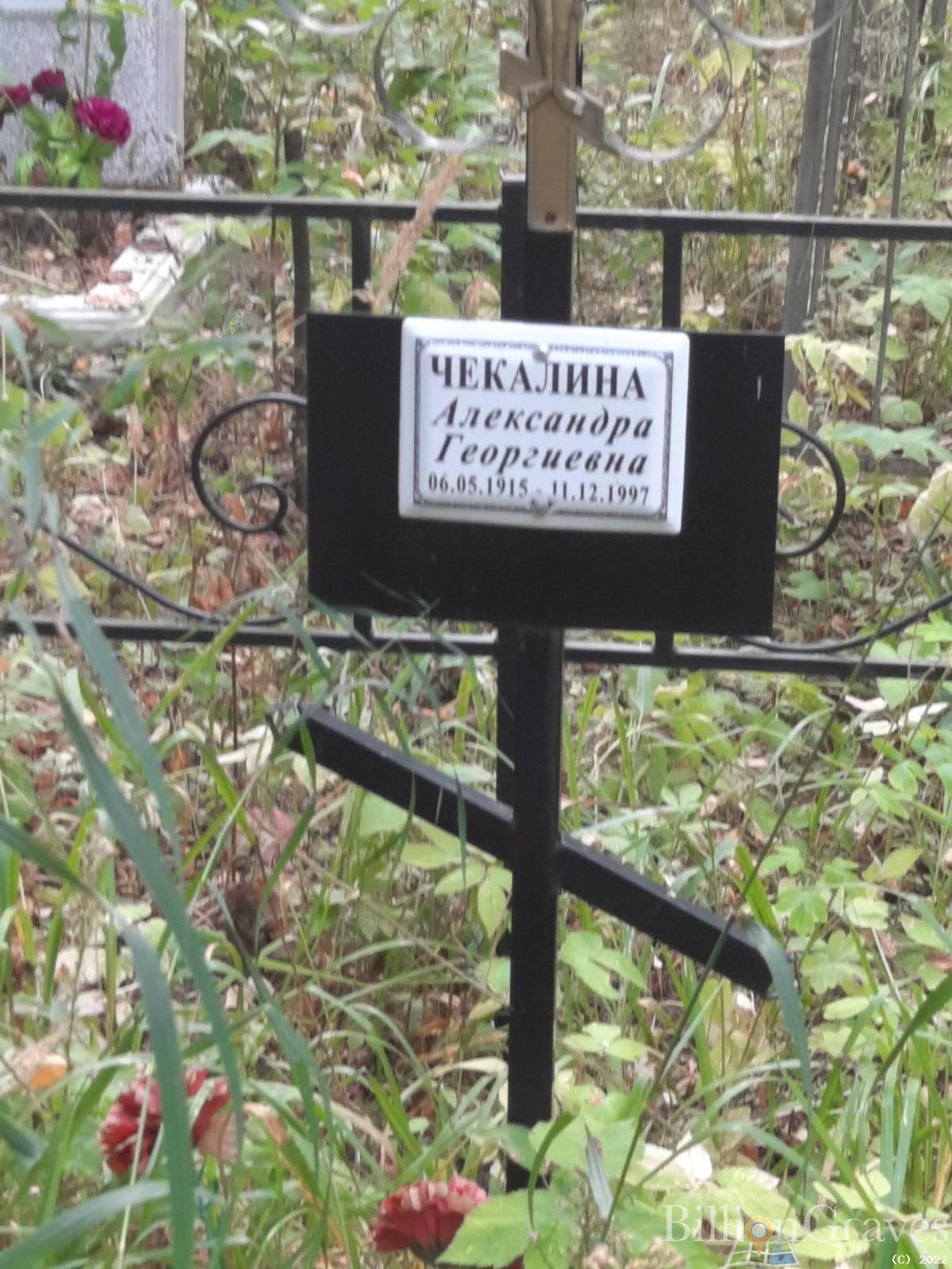 Чекалина Александра Георгиевна