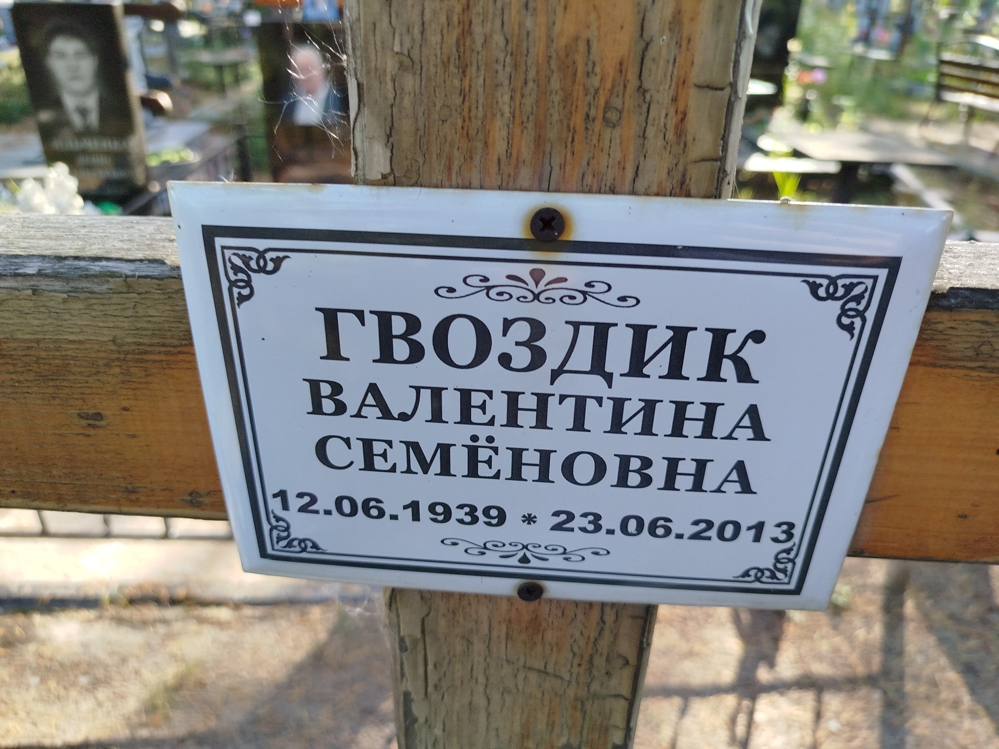 Гвоздик Валентина Семеновна