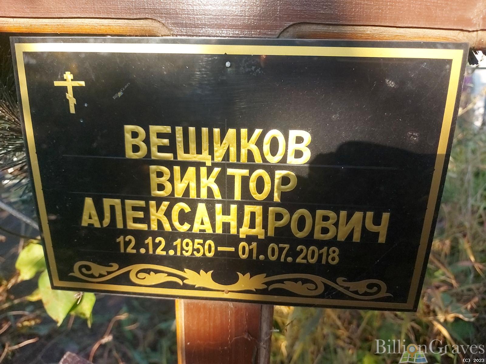 Вещиков Виктор Александрович