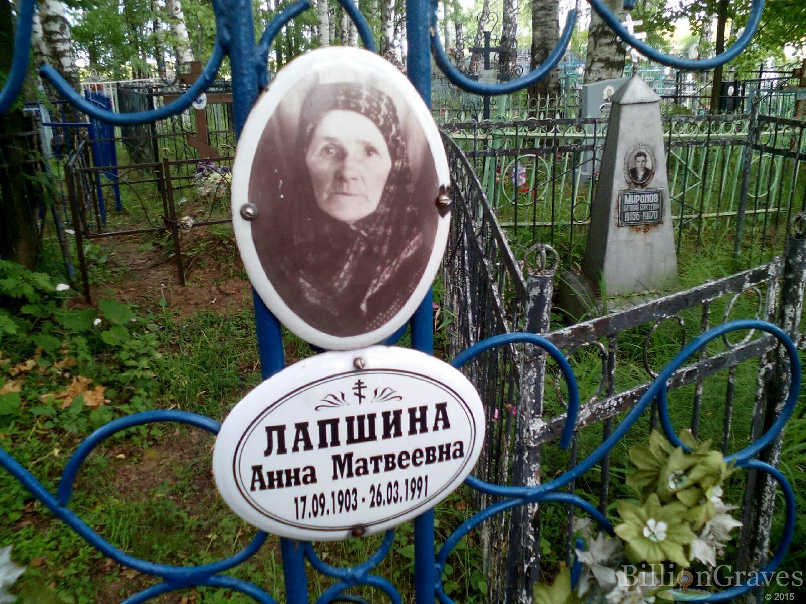 Лапшина Анастасия Тимофеевна