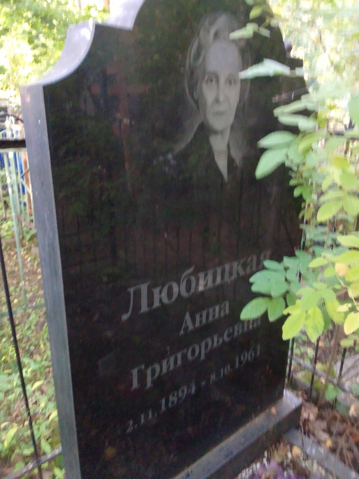 Любицкая Анна Григорьевна