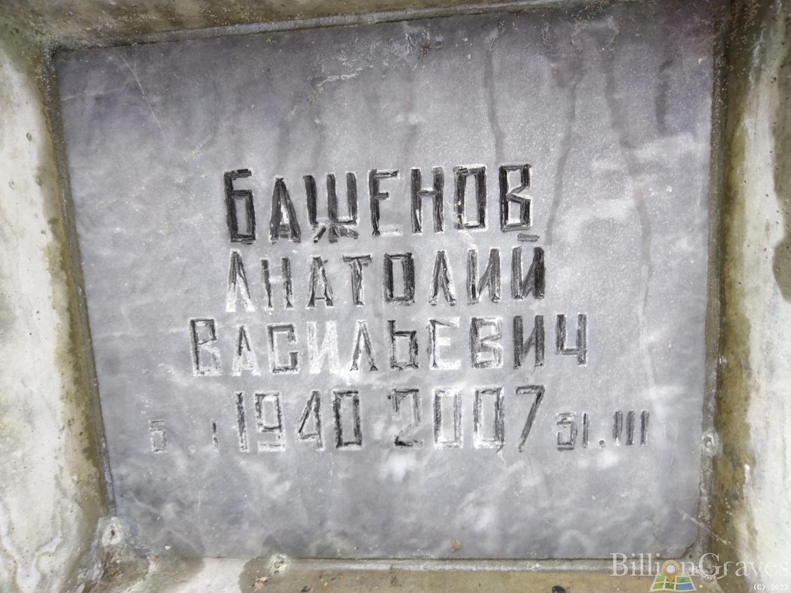 Баженов Анатолий Васильевич