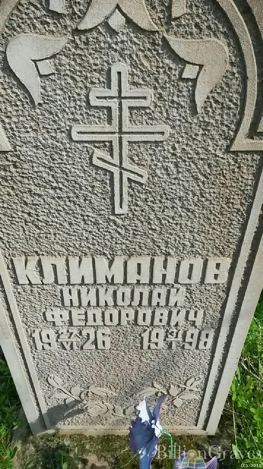 Климанов Николай Фёдорович