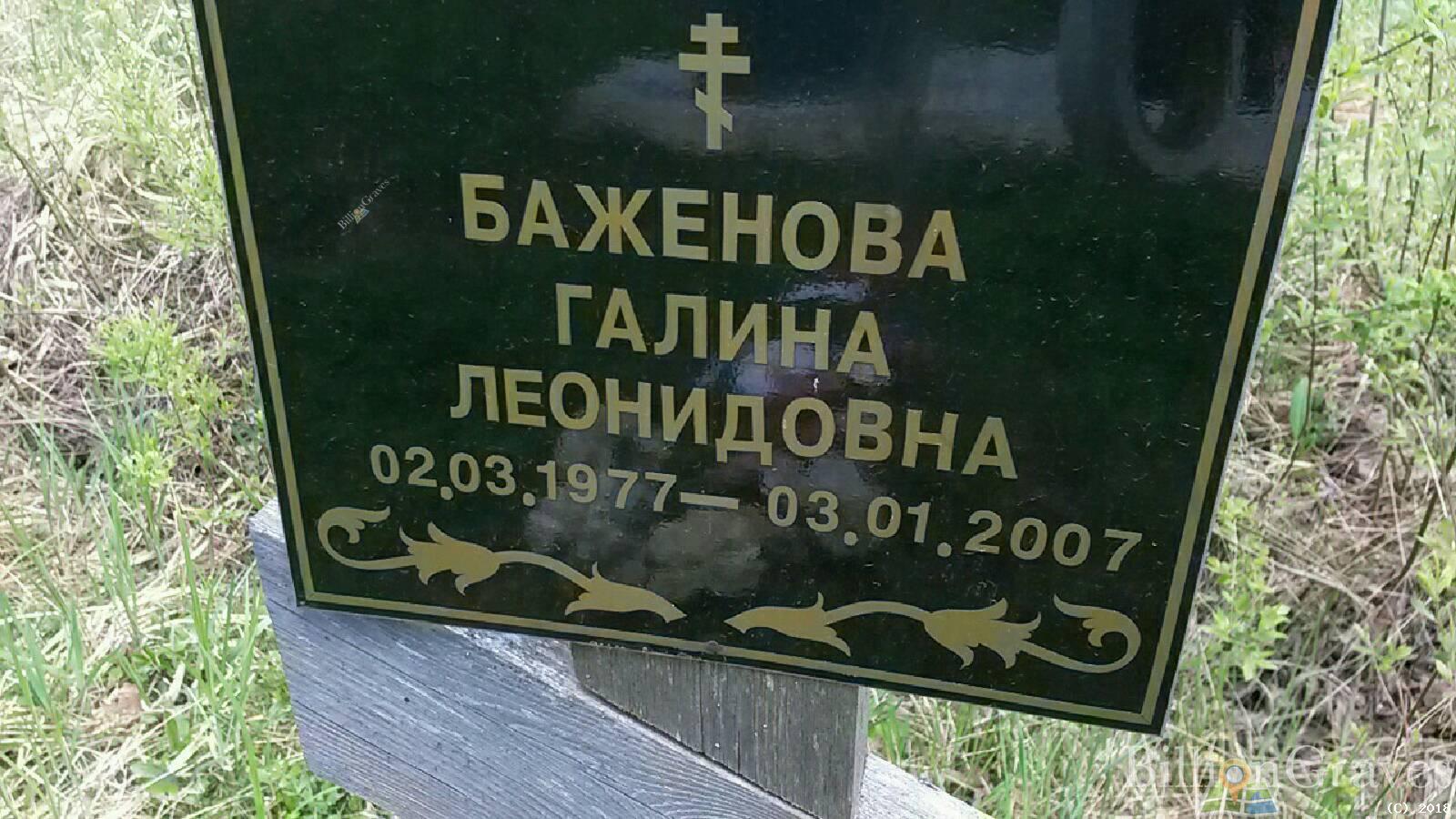 баженова галина леонидовна