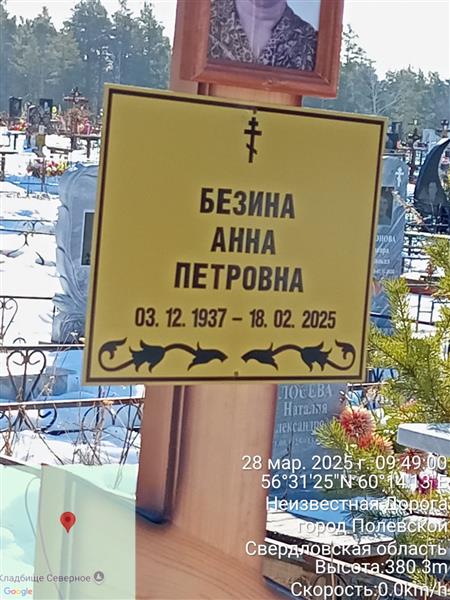 Безина Анна Петровна