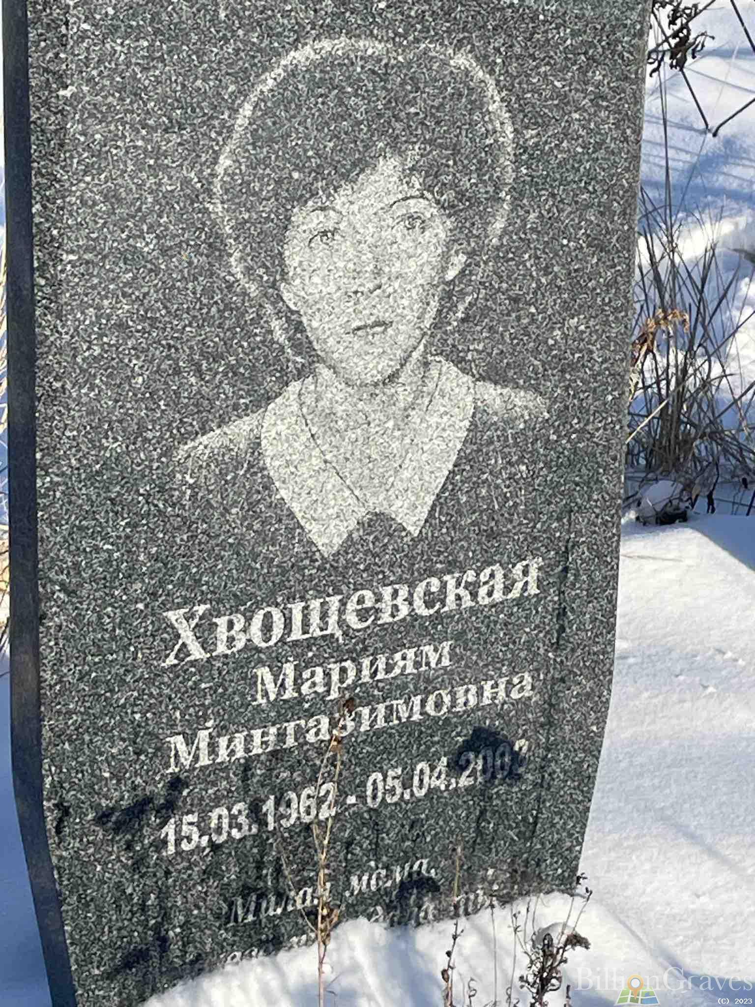 Хвощевская Мариям Мингазимовна
