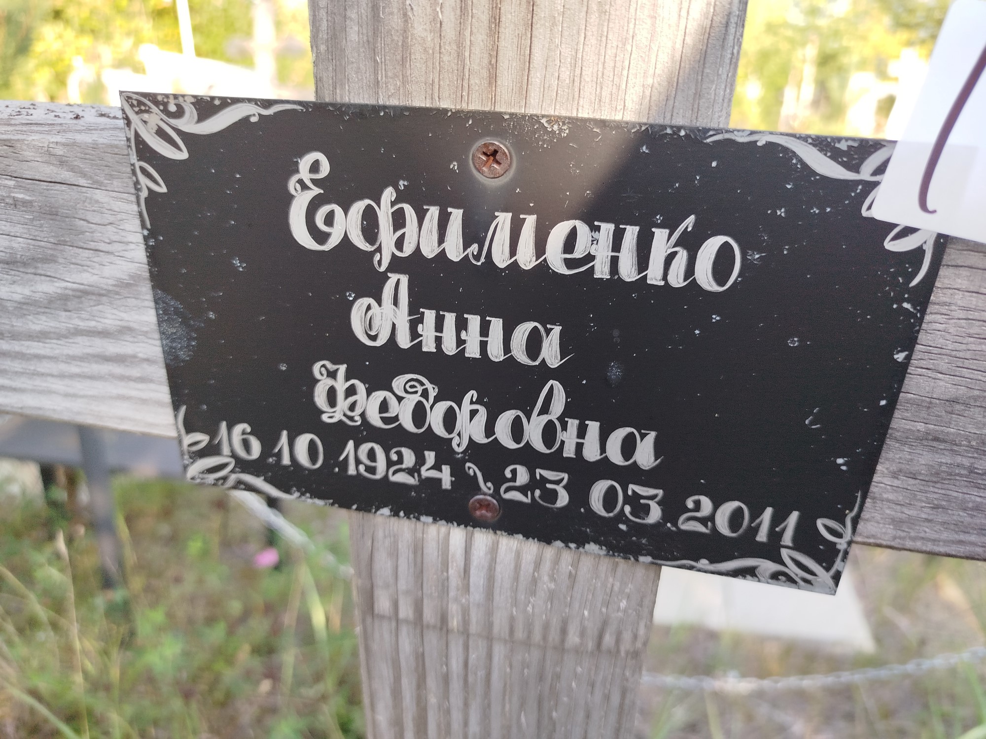 Ефименко Анна Федоровна