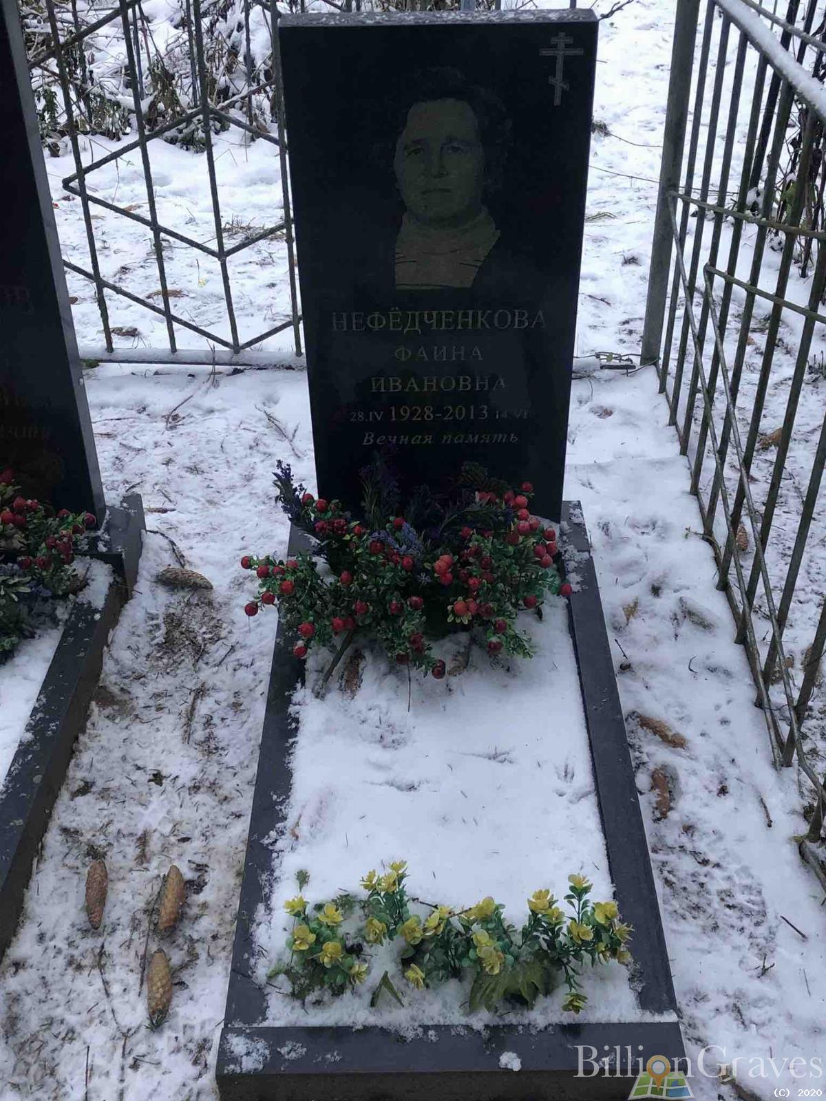 Нефедченкова Фаина Ивановна