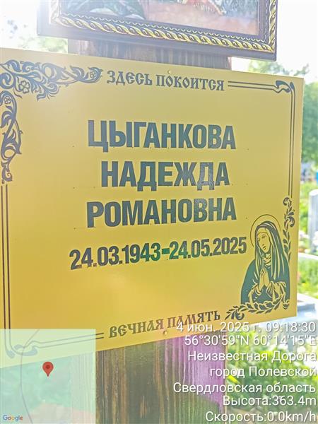 Цыганкова Надежда Романовна