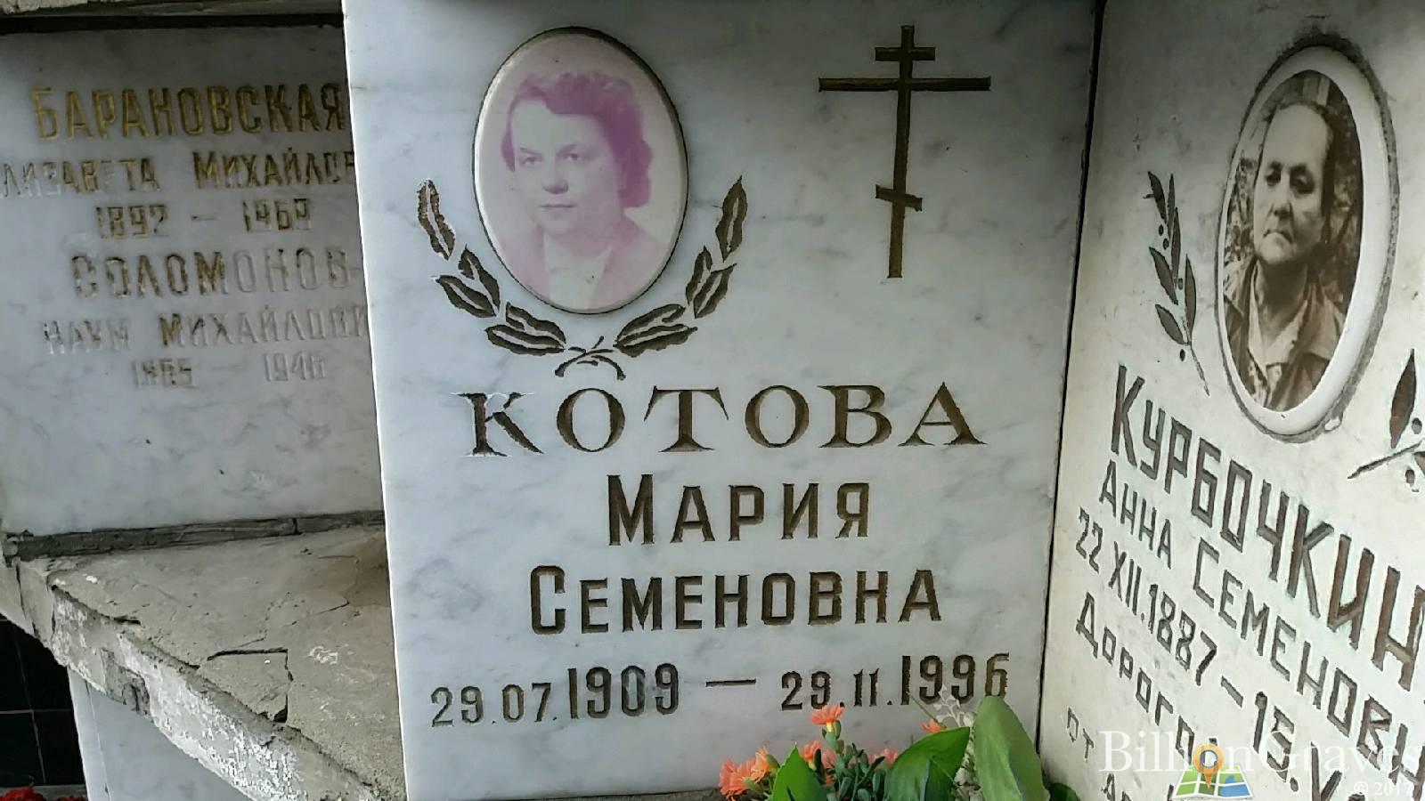 Котова Мария Семеновна