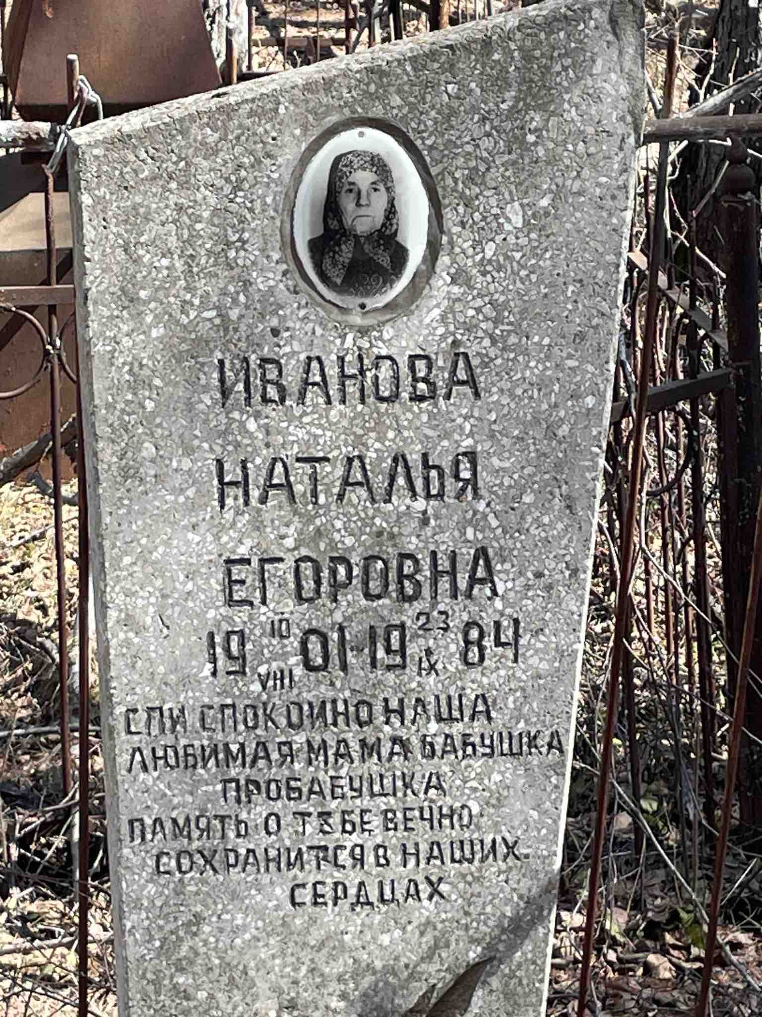Иванова Наталья Егоровна