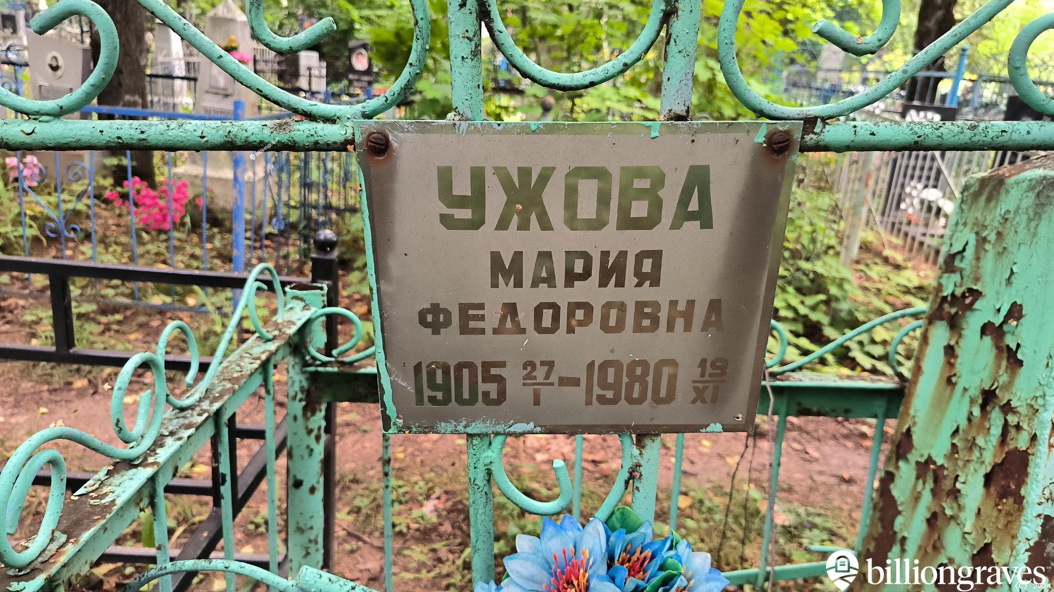 Ужова Мария Федоровна