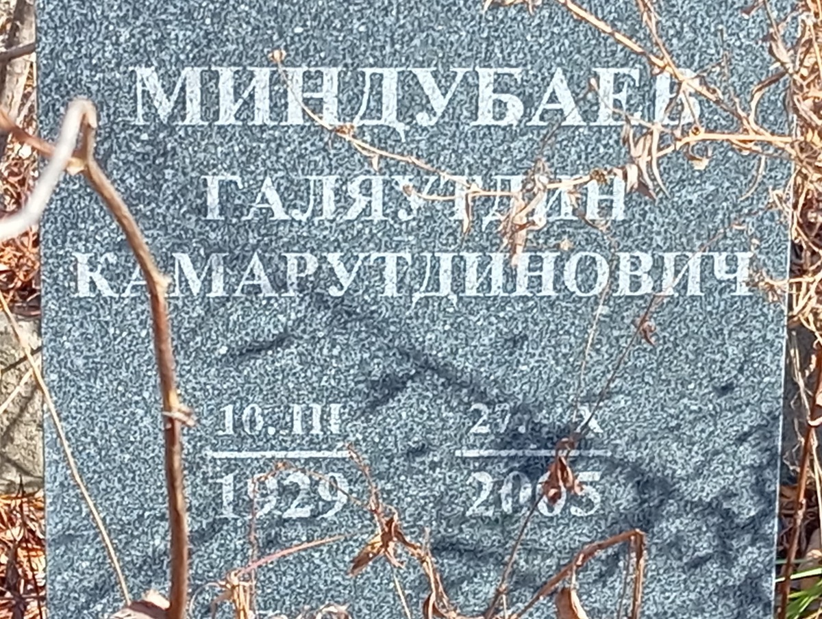 Миндубаев Галяутдин Камарутдинович