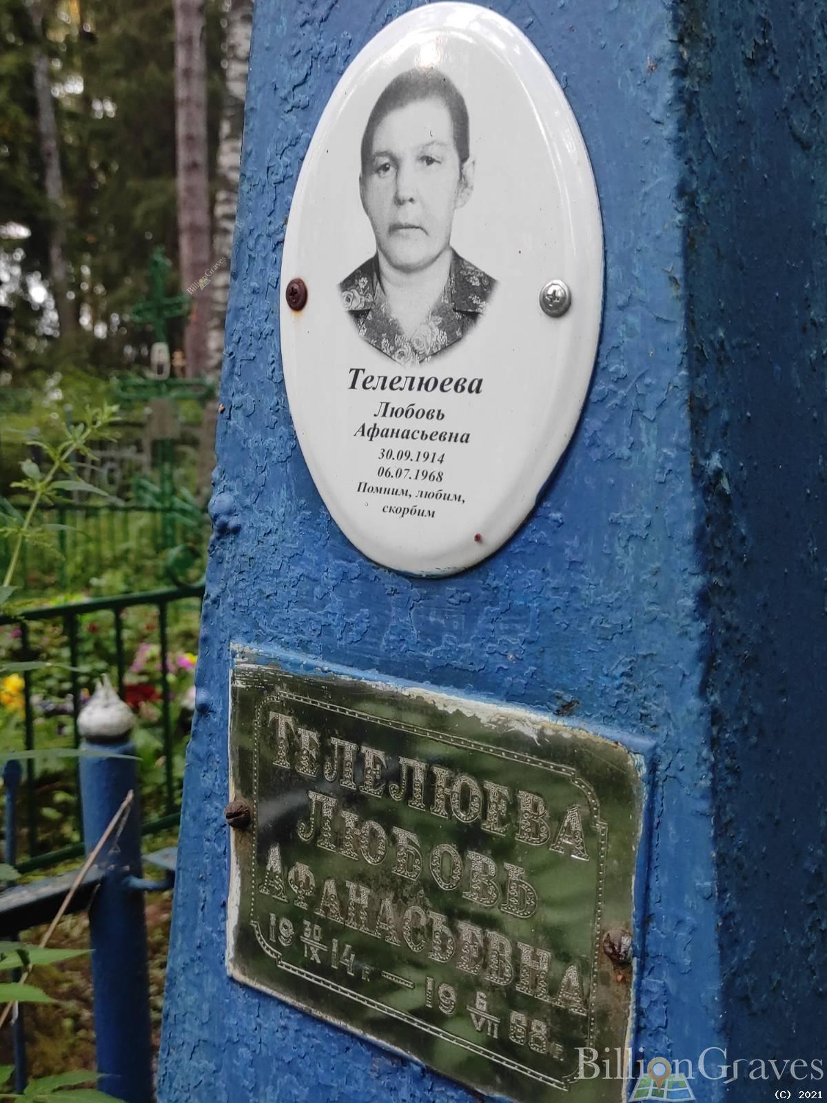 Телелюева Любовь Афанасьевна