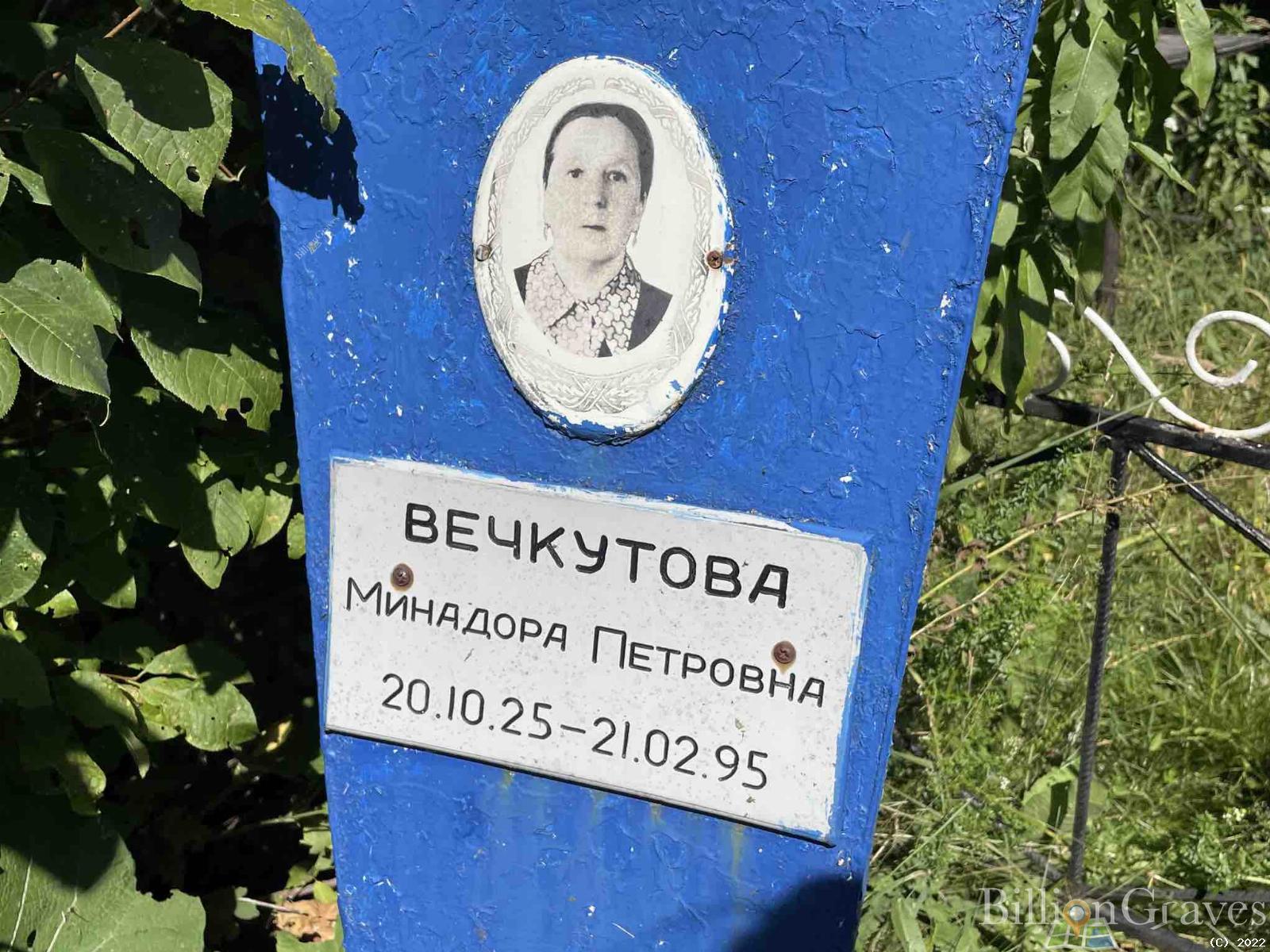 Вечкутова Минадора Петровна
