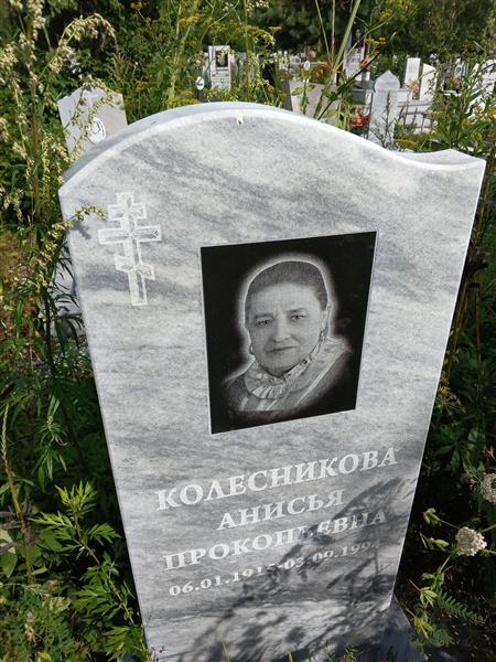 Колесникова Анисья Прокопьевна