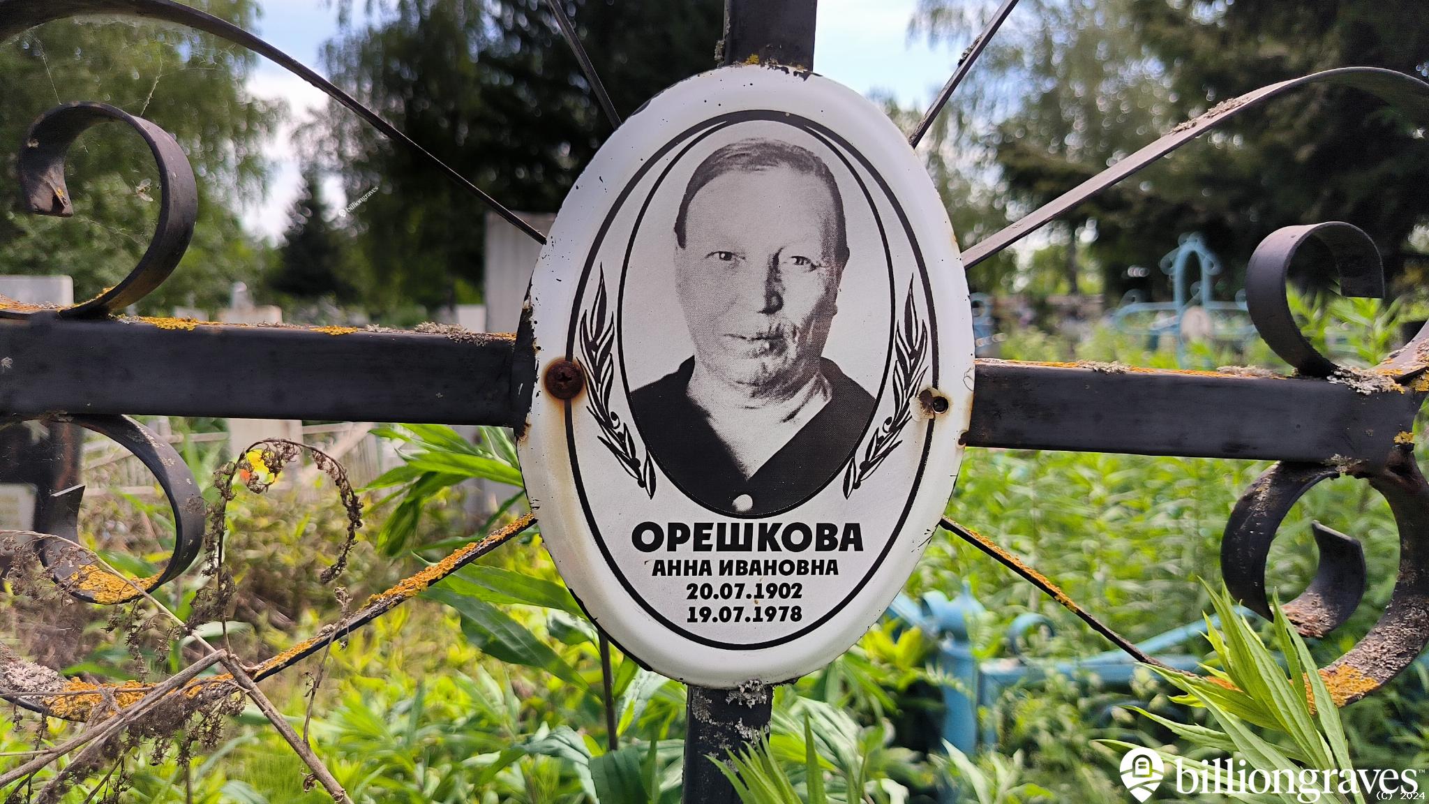 Орешкова Анна Ивановна
