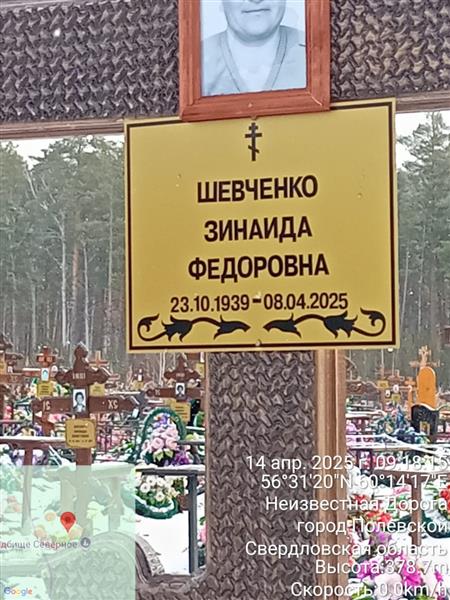 Шевченко Зинаида Федоровна
