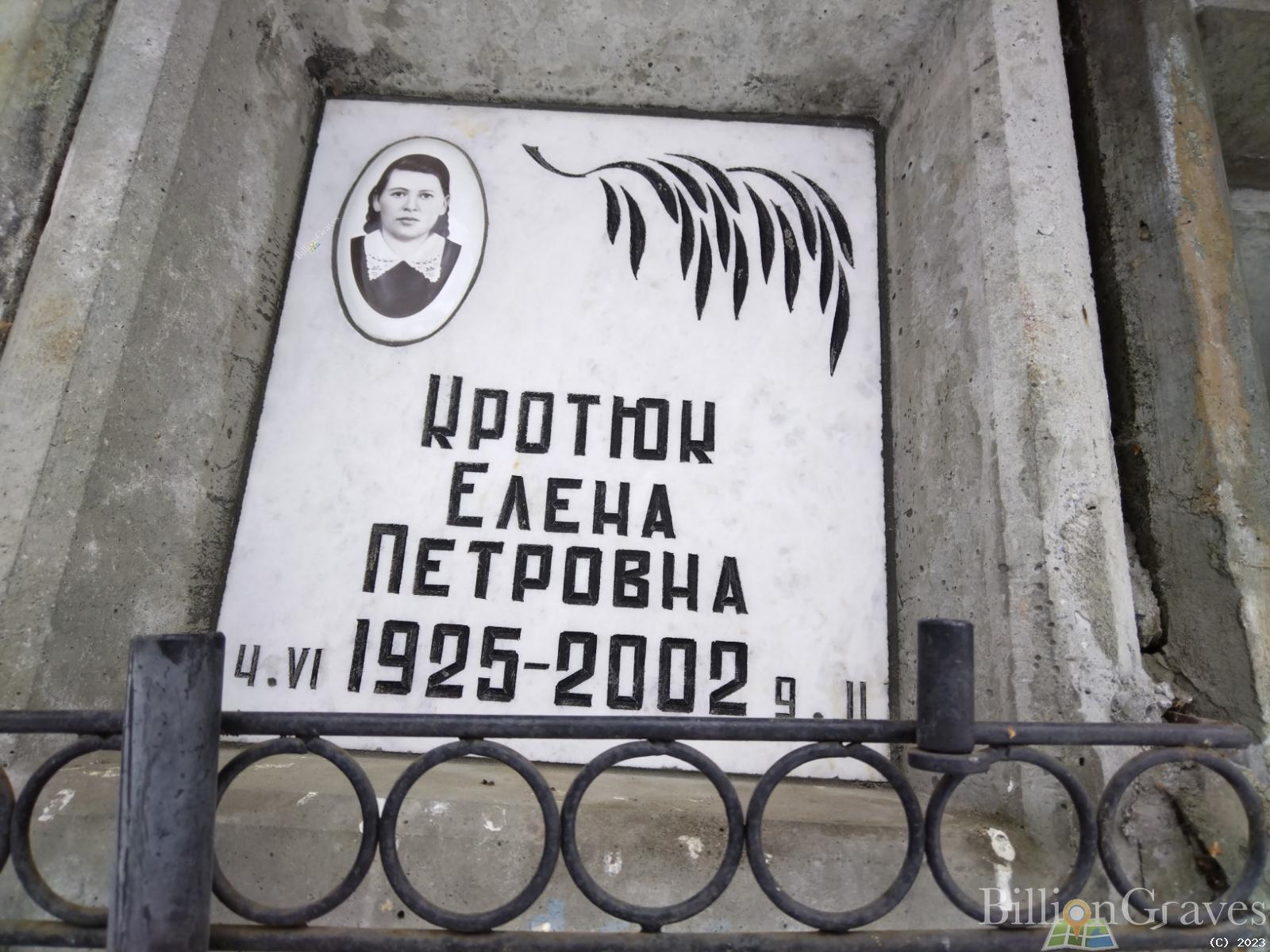 Кротюк Елена Петровна