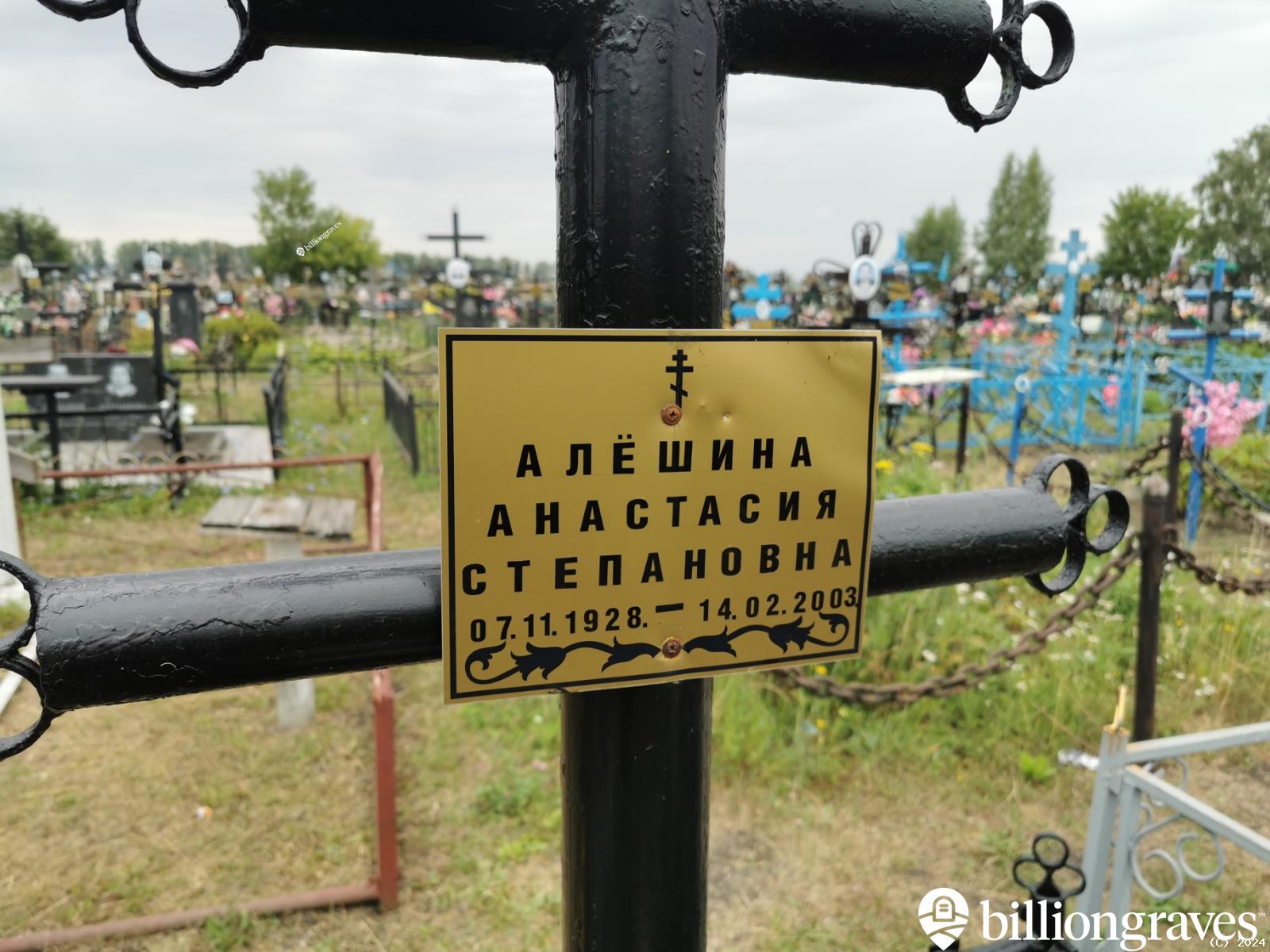 Алёшина Анастасия Степановна