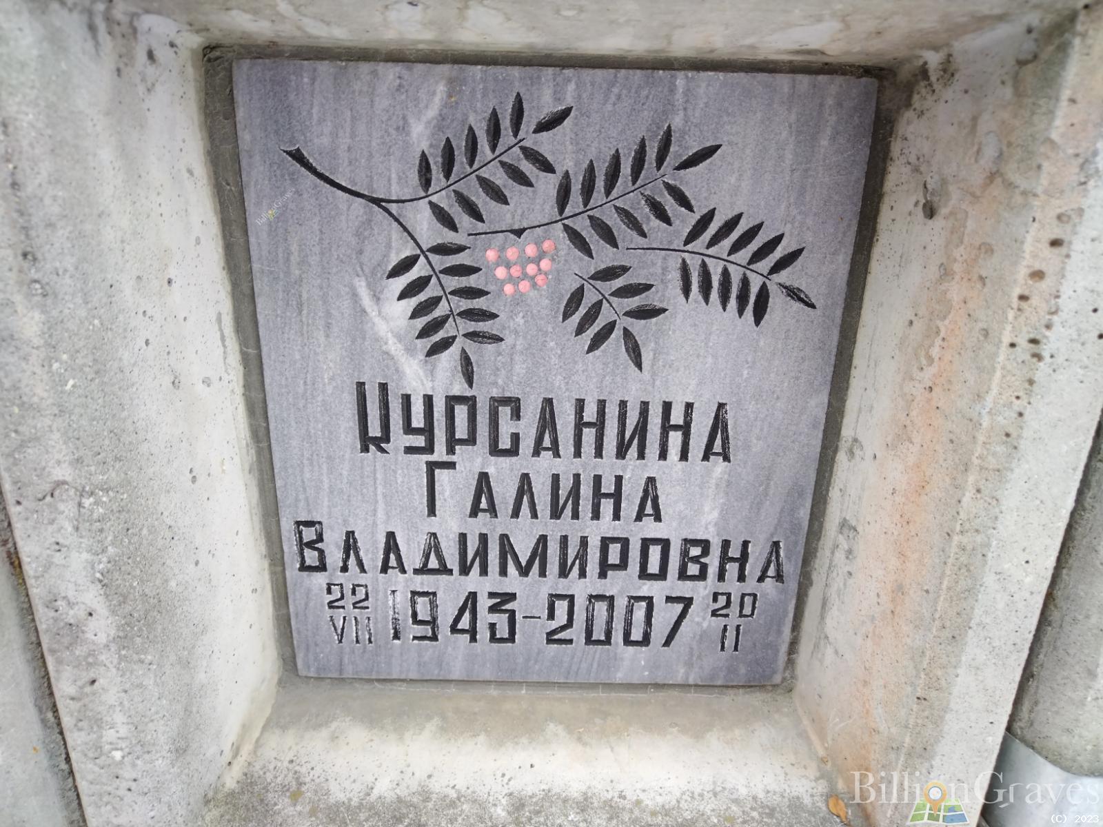 Курсанина Галина Владимировна