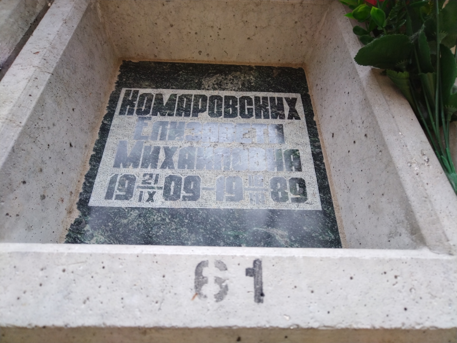 Комаровских Елизавета Михайловна