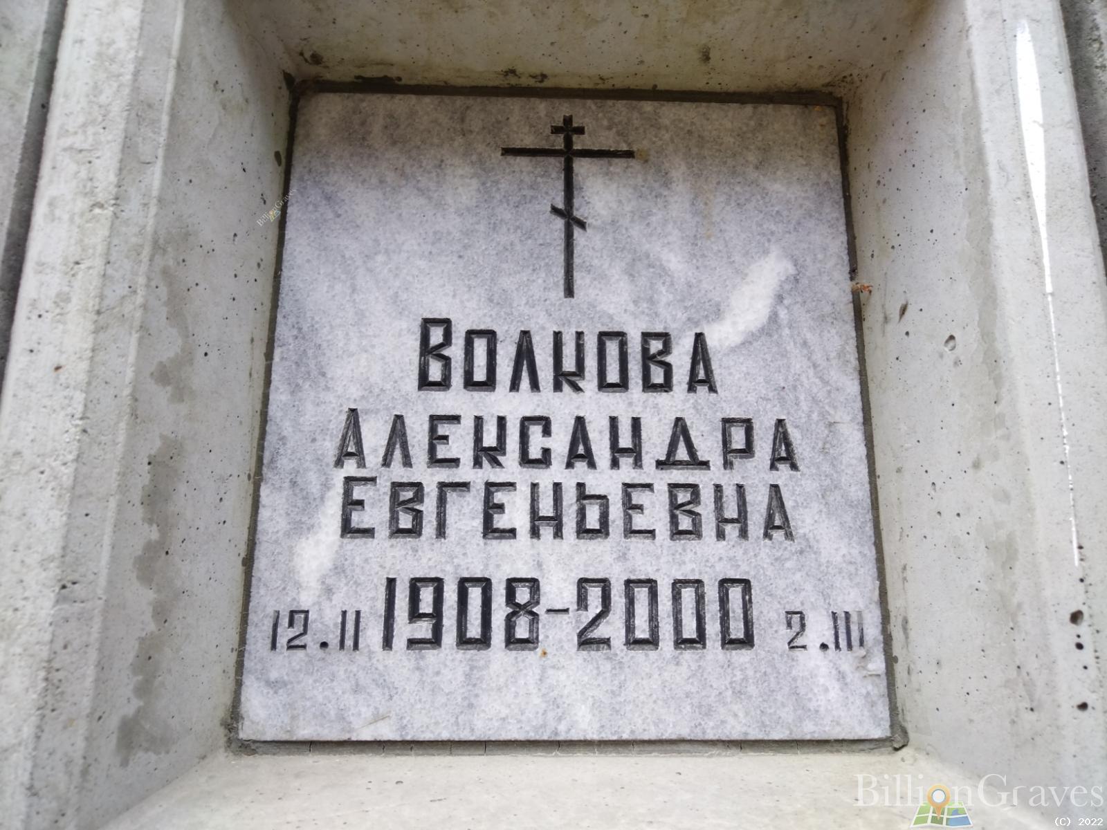 Волкова Александра Евгеньевна