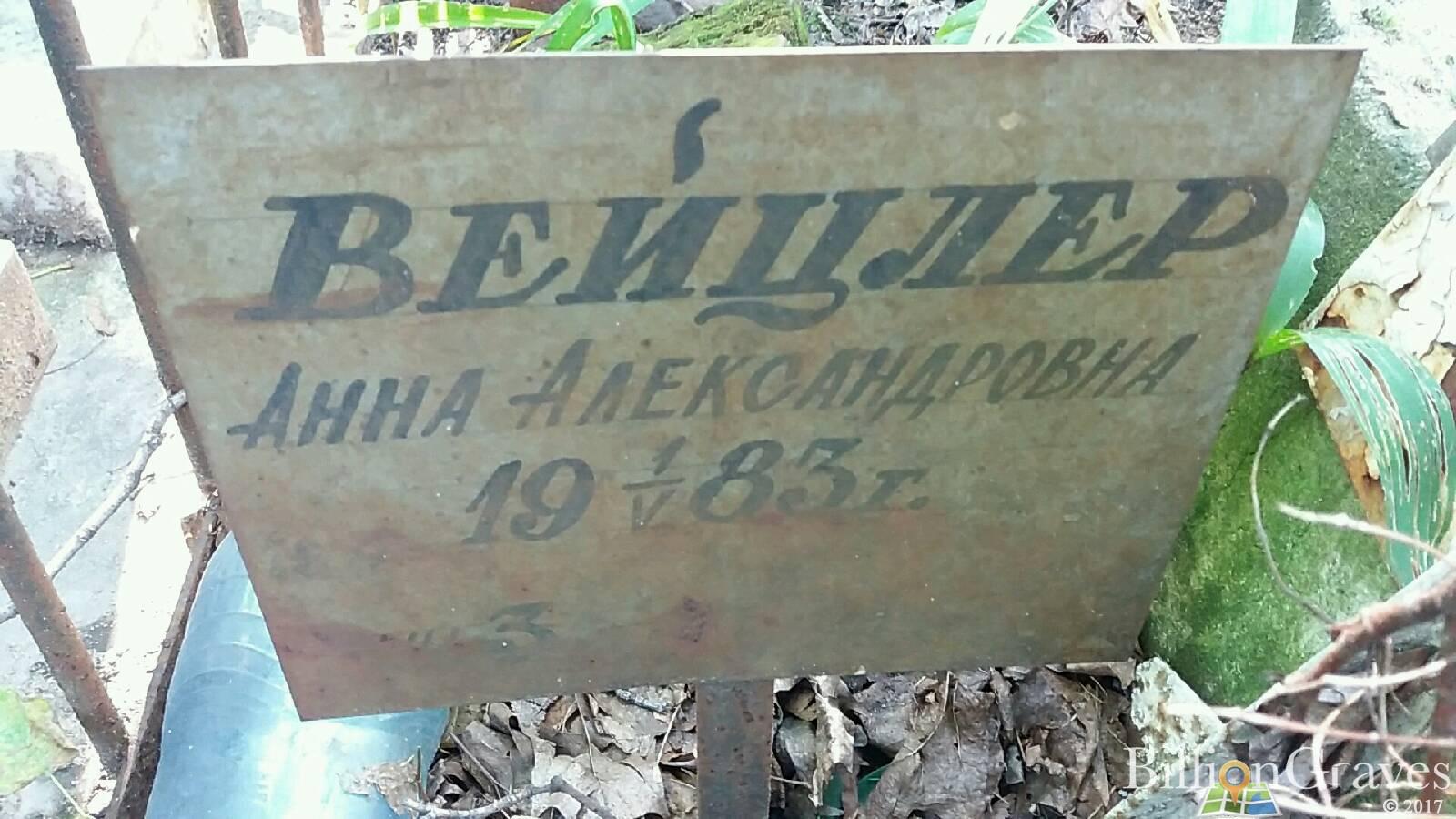 Вейцлер Анна Александровна