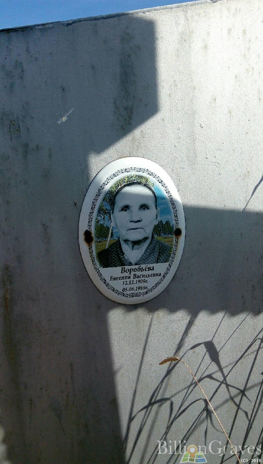 Воробьёва Евгения васильевна