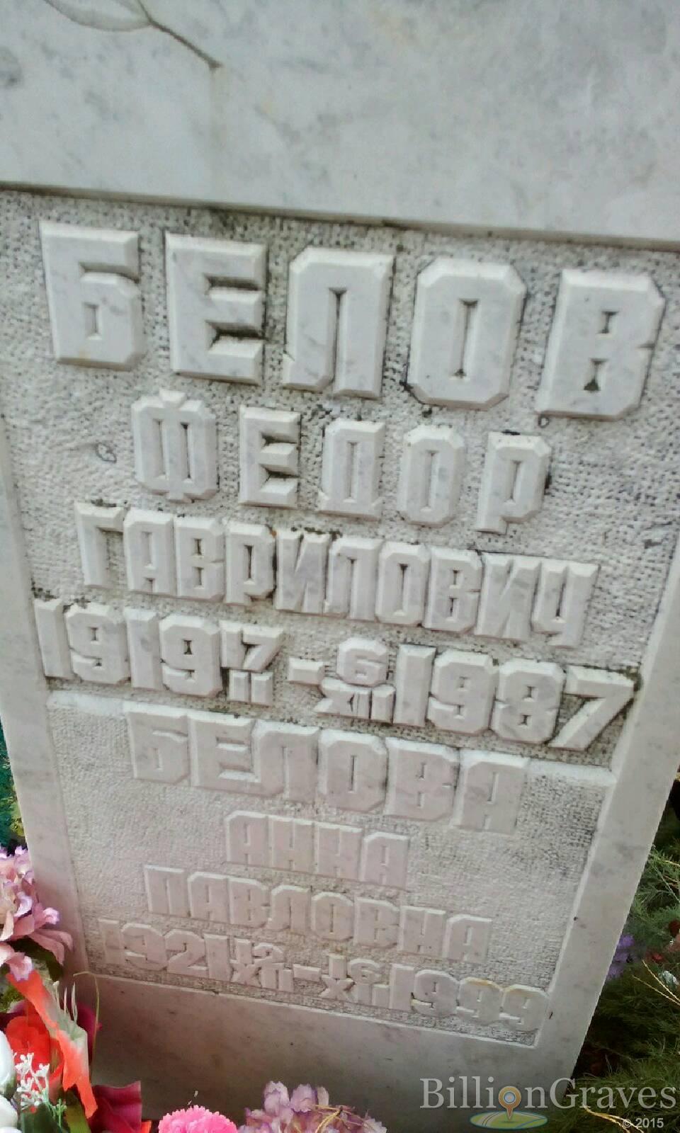 Белова Анна Павловна