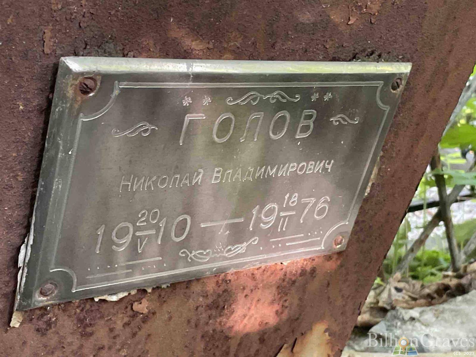 Голов Николай Владимирович