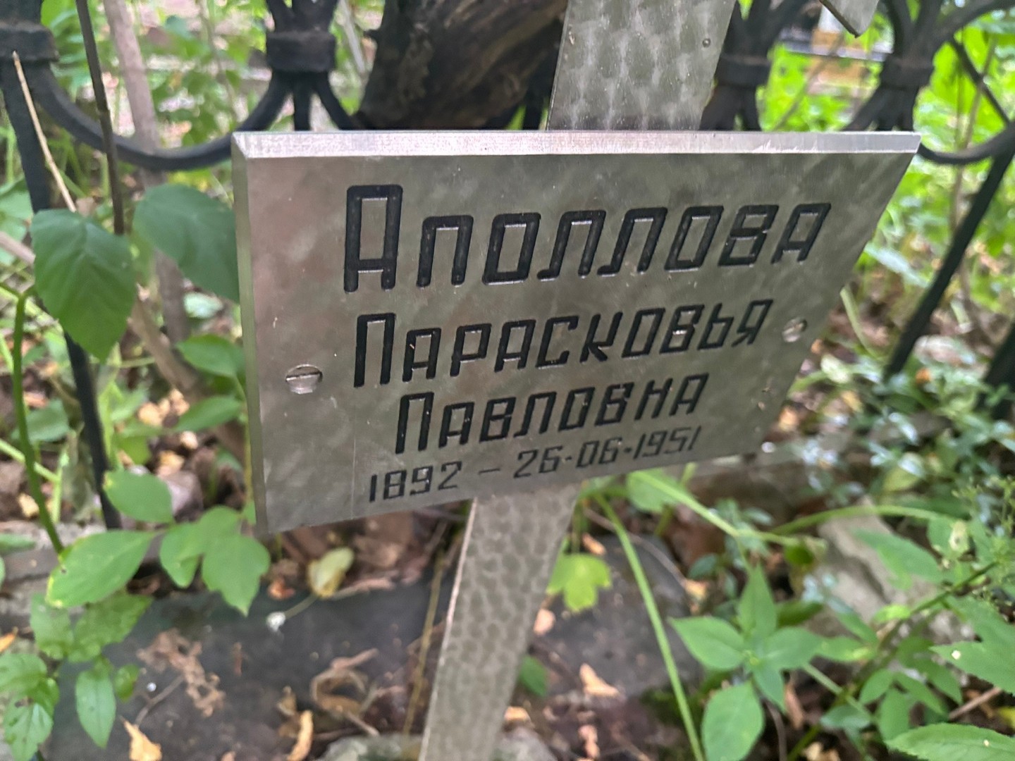 Парасковья Аполлова Павловна