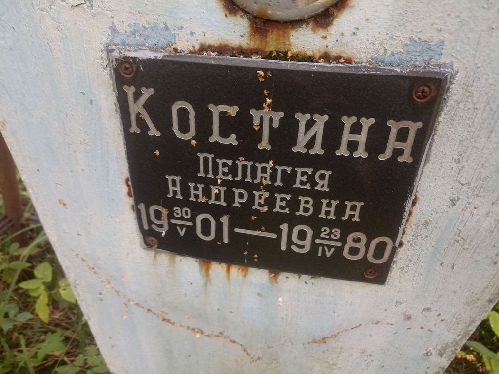 Костина Пелагея Андреевна