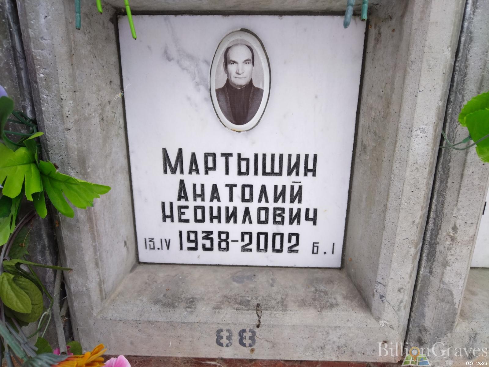 Мартышин Анатолий Неонилович