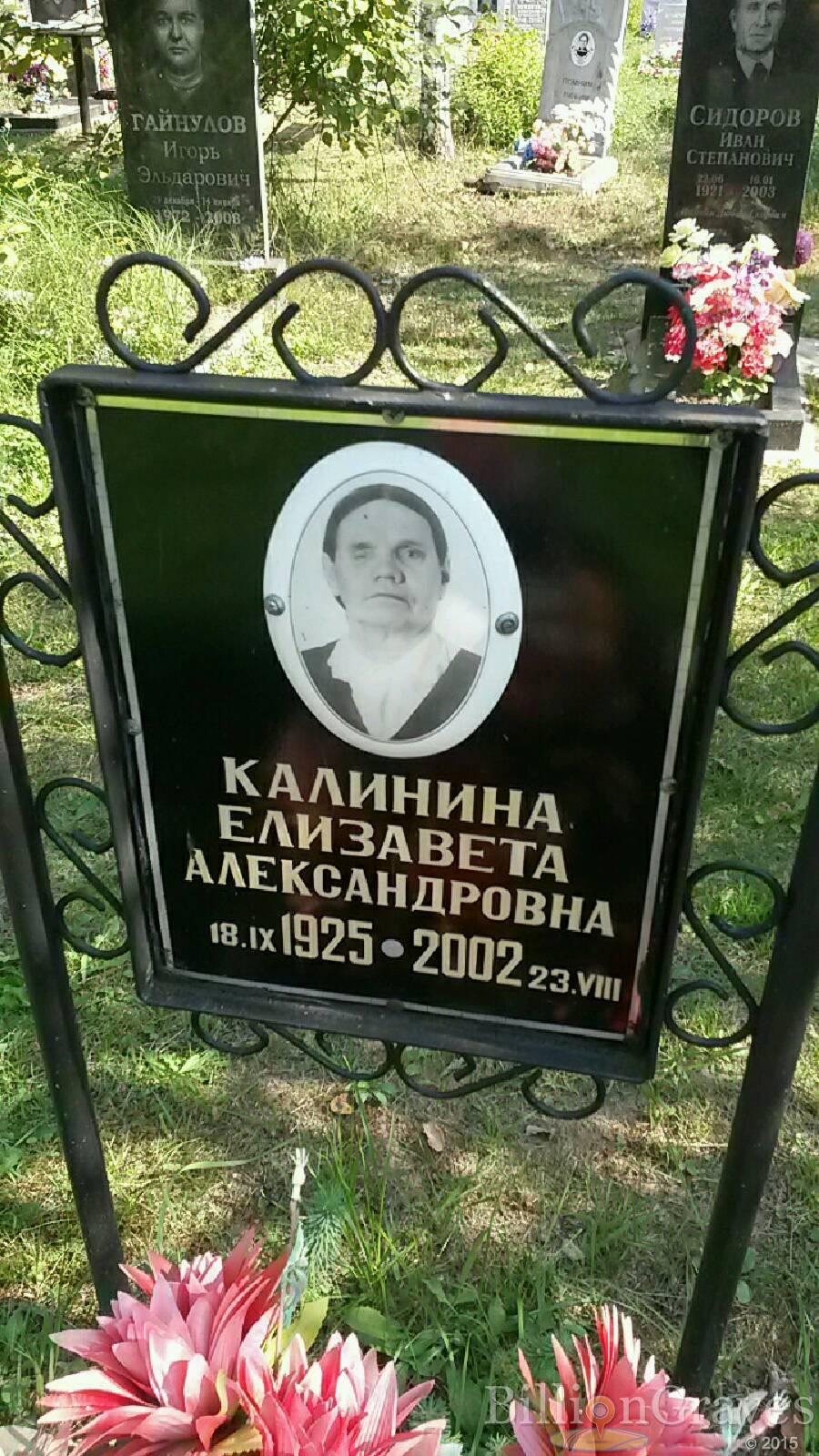 Калинина Елизавета Александровна