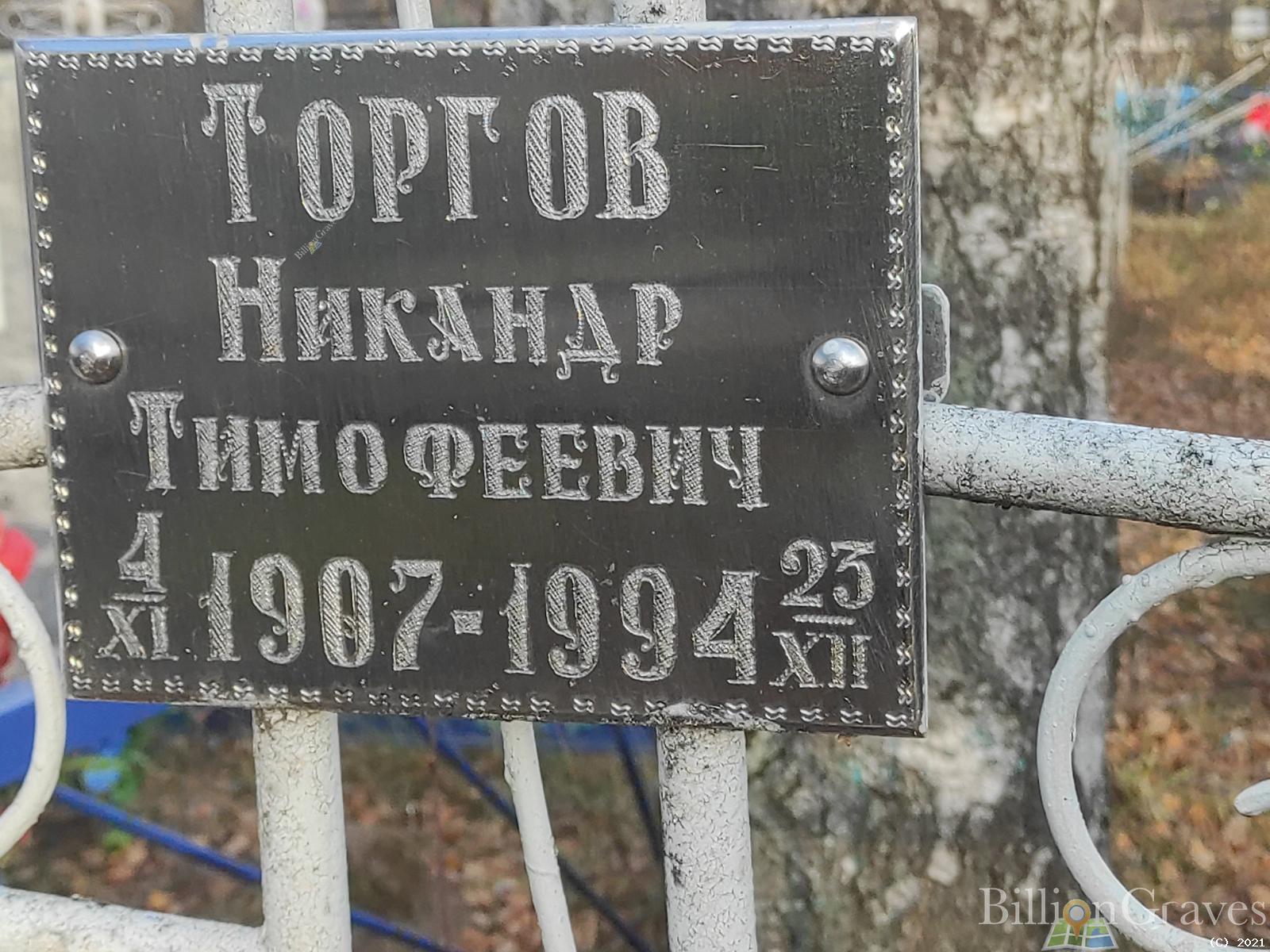 Торгов Никандр Тимофеевич