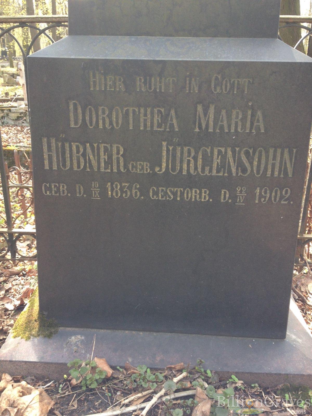 Hübner Dorothea Maria