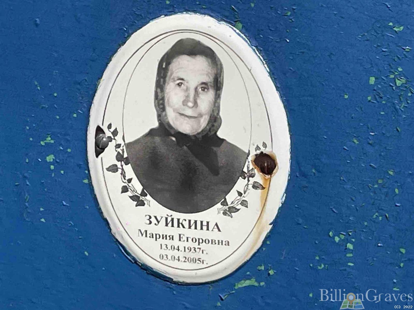 Зуйкина Мария Егоровна