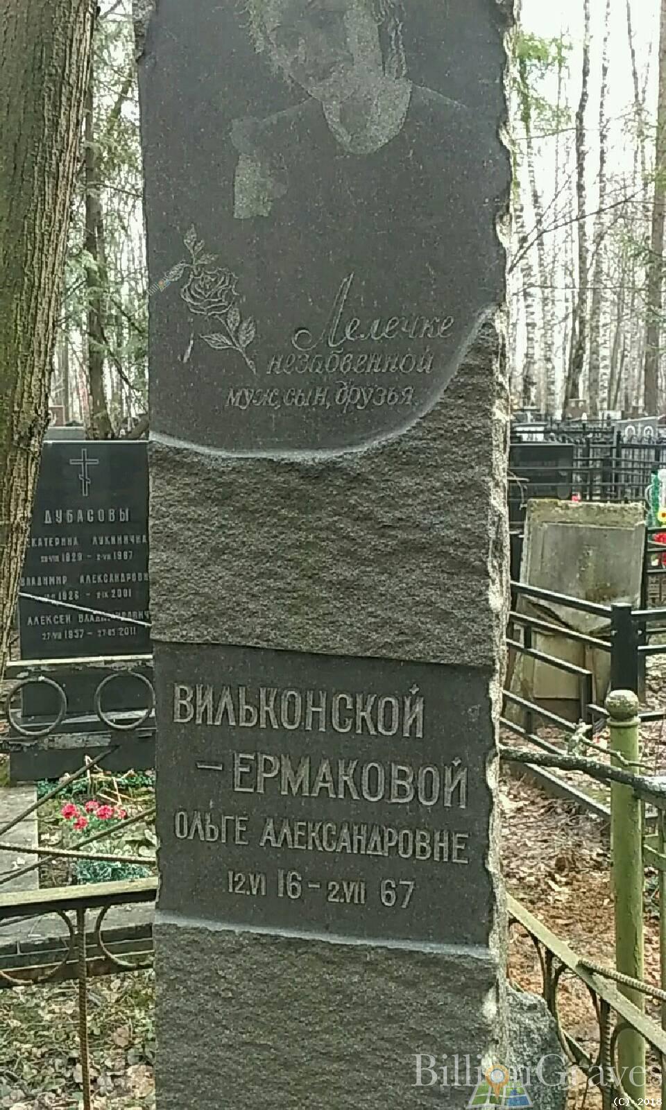 Вильконской-Ермаковой Ольге Александровне