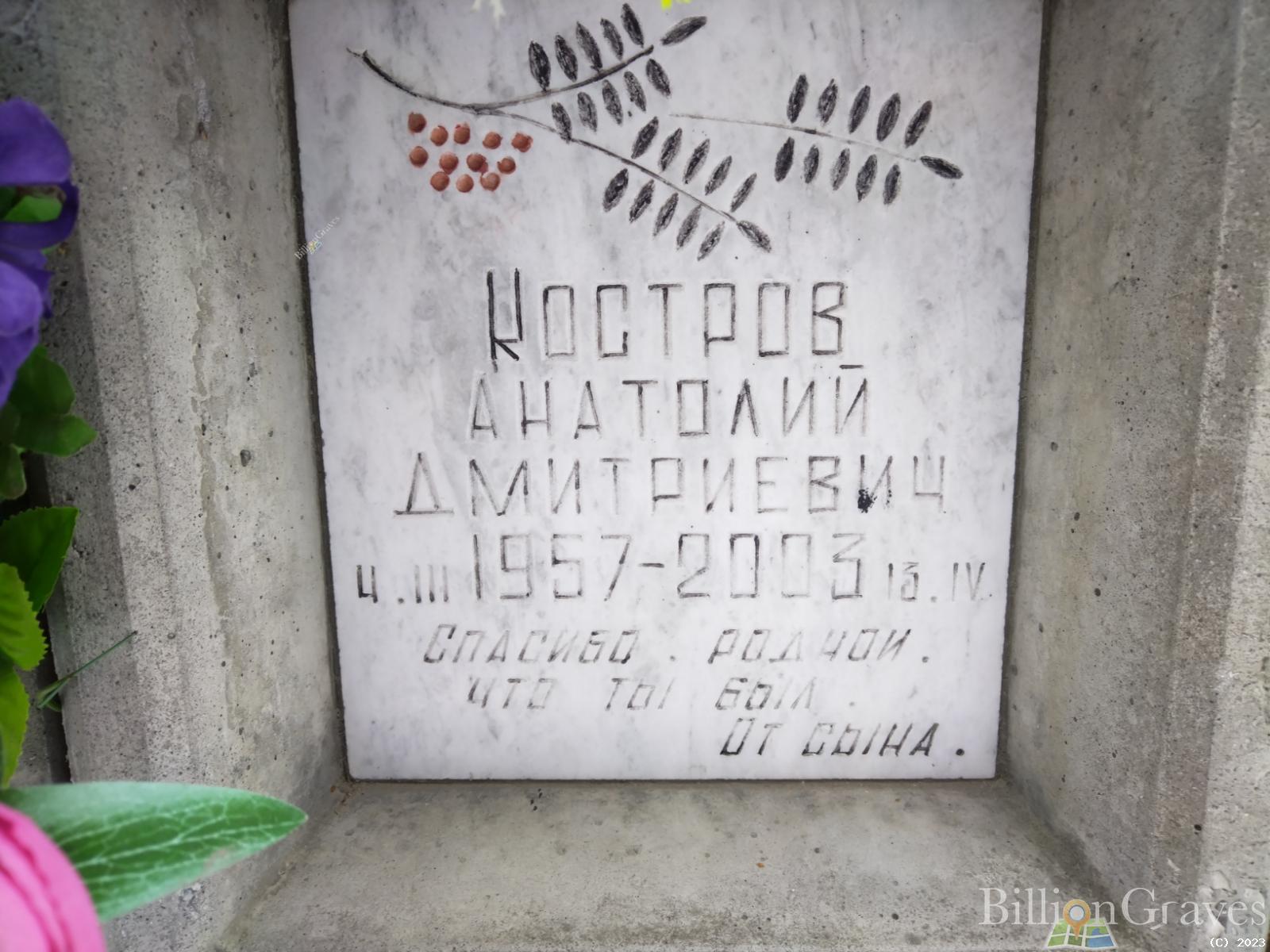 Костров Анатолий Дмитриевич