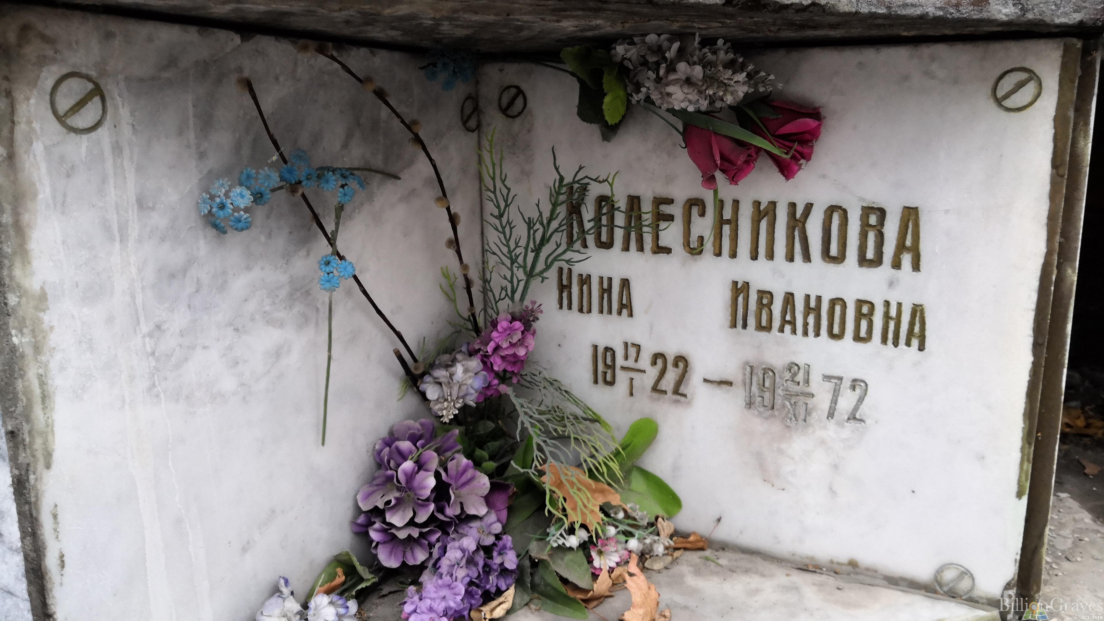 Колесникова Нина Ивановна