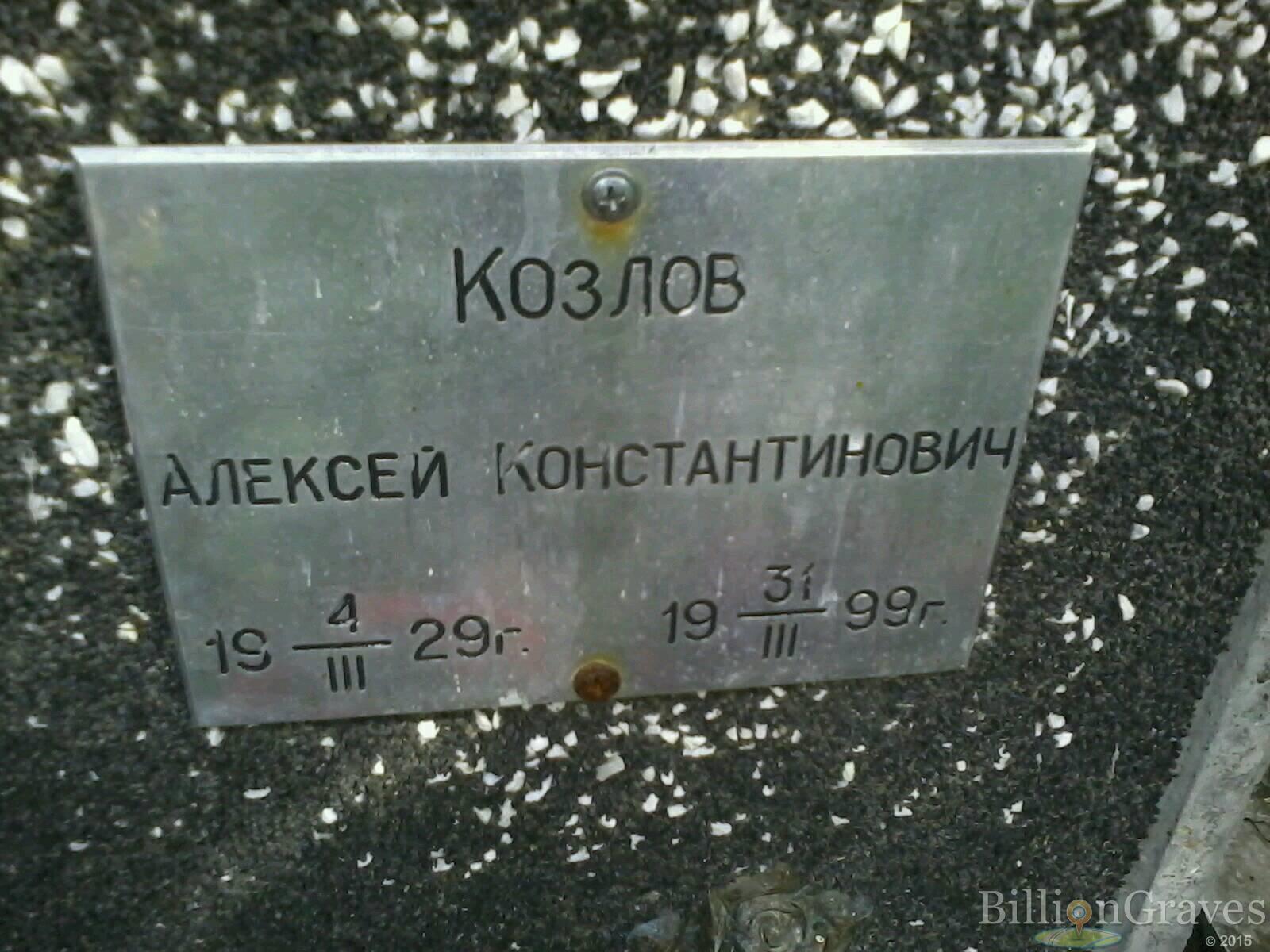 Козлов Алексей Константинович