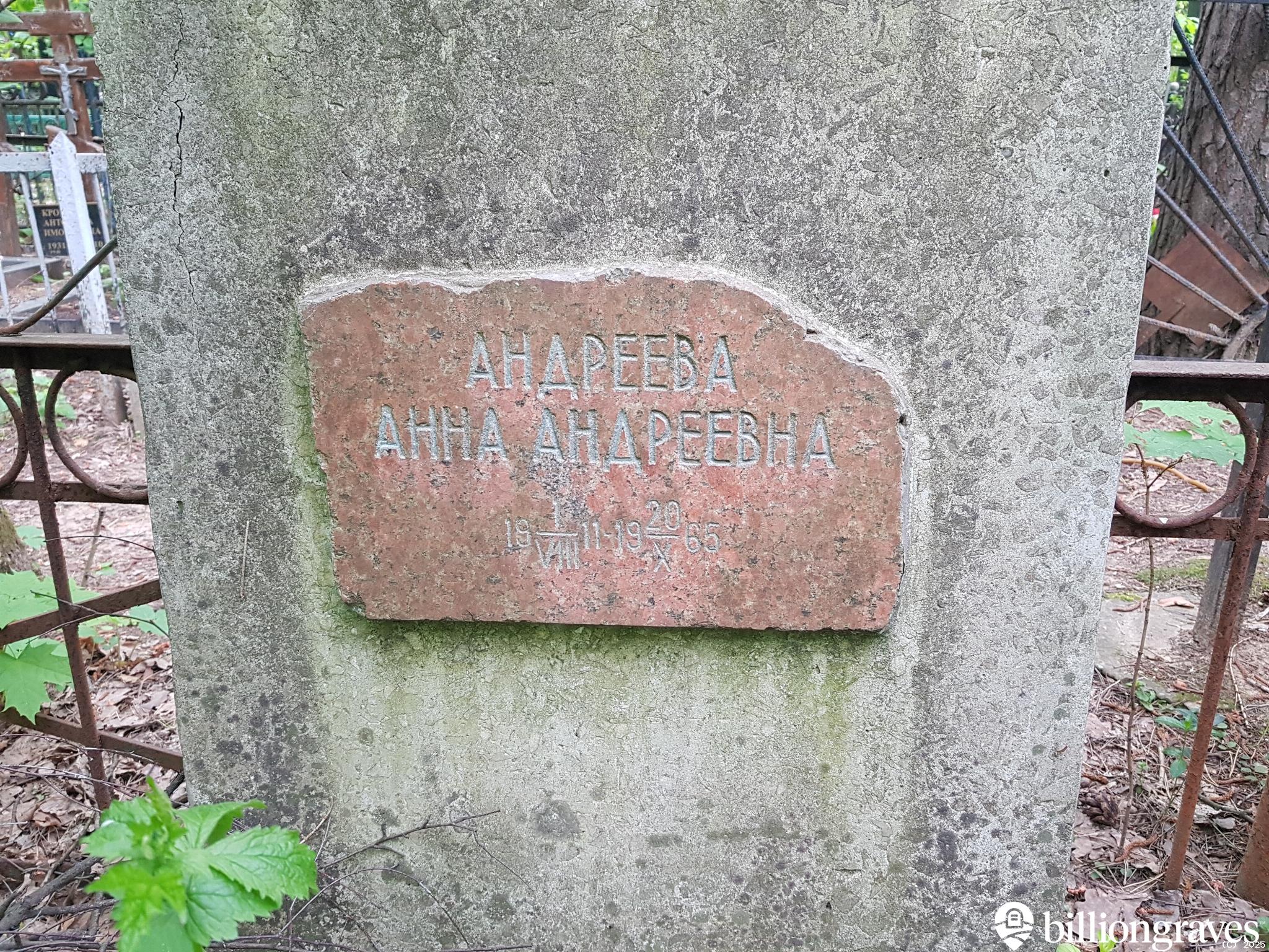 Андреева Анна Андреевна