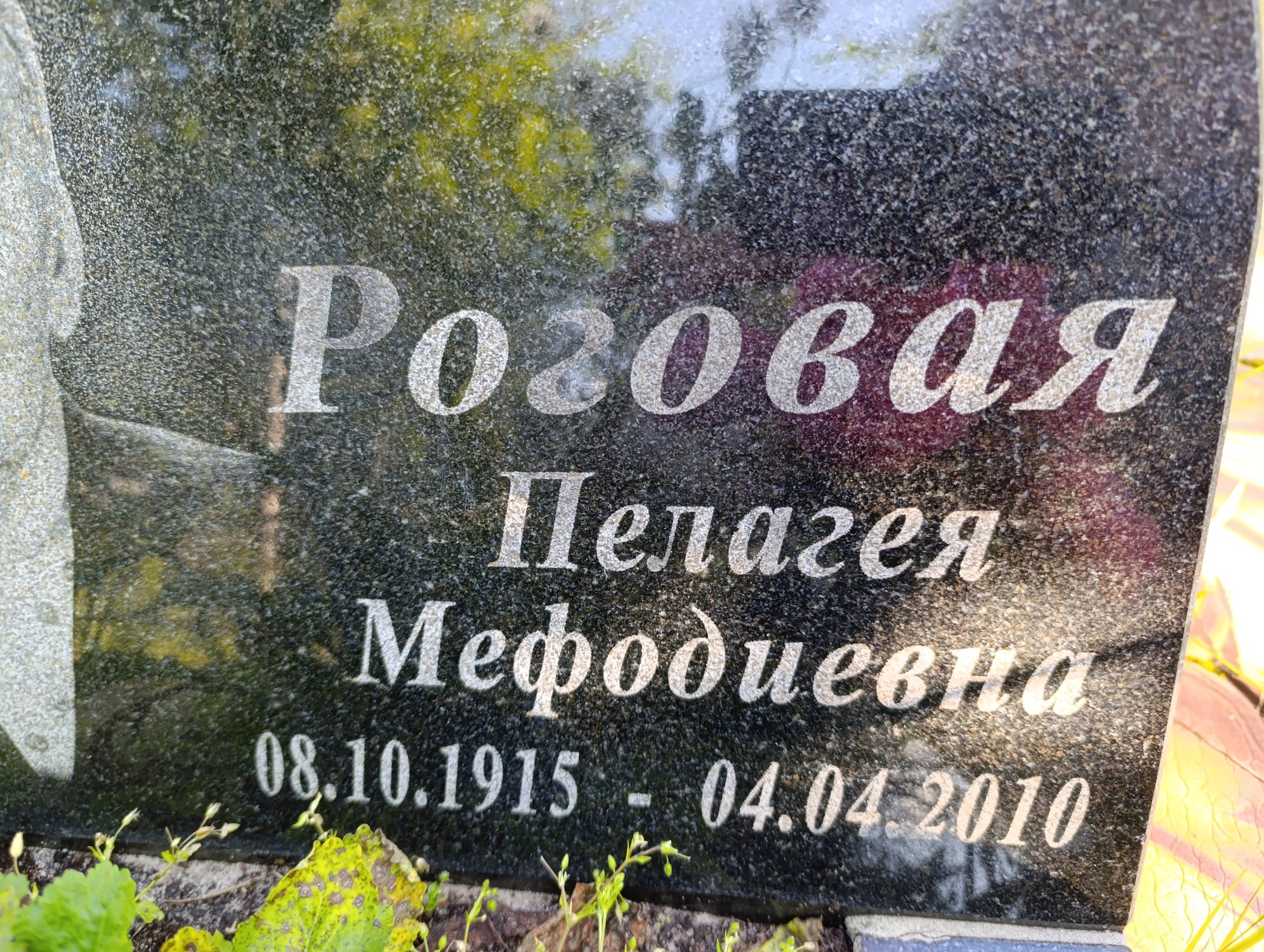Роговая Пелагея Мефодиевна
